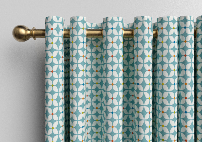 Zap, Azure - Made to Measure Curtains - Image 12
